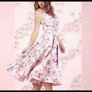 Lauren Conrad Floral Jacquard Midi Skirt Set